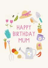 Cute Birthday Card - Mum - Gardening created by Sarah Frances