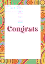 Colourful Indian Congratulations card created by Posted With Pyaar