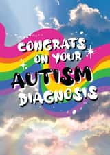 Cute Congratulations Card - Autism Diagnosis created by Fran Hennessy, Shimmy Shimmy Yay!