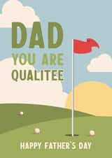 Cute Father's Day card - Dad - Qualitee created by Seabird Studio