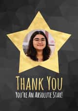 Personalised Thank You Photo Card created by Simon - Thank You Card - Absolute Star