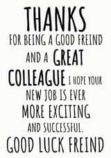 Leaving for a new job created by TIMLSET