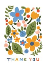 Cute Thank You Card - Floral - Nature created by Jade Fisher