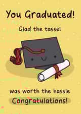 Cute Graduation Card - Student – Tassel Hassle created by The Playful Indian