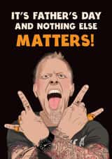 Cool Father’s day card - For Dad - Metallica - James Hatfield created by Kasia Cards