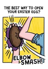 Funny Easter Card - Elbow Smash created by Debmon Design