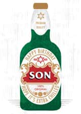 Classic birthday card - Son- beer - Hope it's extra chilled created by 0nly Me!
