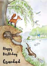 Classic Birthday Card - Riverside - Grandad created by Kate Garrett