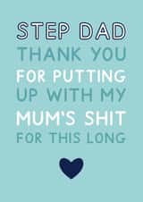 Funny Step Dad Card For Father's Day created by Jeff and the Squirrel
