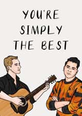 David Rose - Schitts Creek Love Card - Best Friend Card - You're Simply The Best created by P