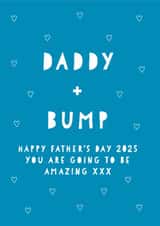 Cute Father's day card - From the Bump - 2025 created by Heather Alstead Design LTD