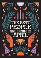 The Best People Are Born In April - Heartfelt - Cute - Horoscope created by Oh Ellie Studio