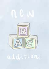 Cute New Baby Card - Pastels - New Addition! created by Elldesigns