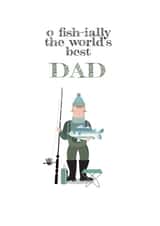 Cute Fishing Birthday card for Dad created by Pink Pig