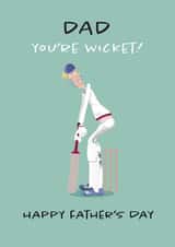 Cute Fathers Day - cricket obsessed Dad! created by Pink Pig