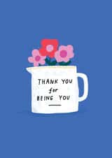 Thank you card - Friendship Quote - Love - For her - Grateful created by Stacie Swift