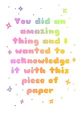 Congratulations, here’s a card created by As You Slept