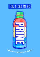 Father's Day Card - Dad in his Prime - Energy Drink created by Ilan Asher