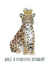 Have A Roarsome Birthday Card - Jaguar Cat Card for Friends, Family & Children created by Eastmoon Press