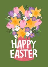 Pretty Easter Card - Flower Vase created by Duckduckle Design