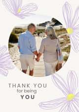 Personalised Thank You Photo Card created by thortful - flowers floral Thank You Personalised Photo Card 22148