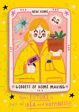 Cute New Home Card - Tarot - Future is Ikea and Happiness created by NICHOLA COWDERY ILLUSTRATIONS