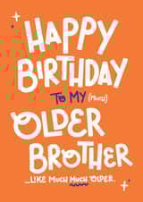 Cheeky Birthday Card - Older Brother created by Yasmin Atherton
