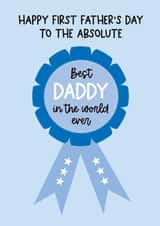 Cute Father's Day Card - Best Daddy Award - First created by Word Up Creative