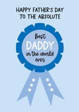 Cute Father's Day Card - Best Daddy Award created by Word Up Creative