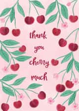 Thank you cherry much card created by Sofia Papa Designs