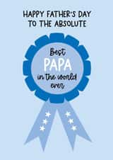 Cute Father's Day Card - Best Papa Award created by Word Up Creative