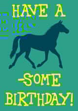 Fun horse birthday card! created by The Fixby Fox