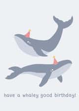 Whaley good birthday created by hnaillustration