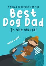 Dog dad, father’s day card created by Sophie Larsson