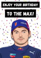 Max Verstappen Birthday Card created by P1 Cards