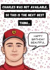 Charles Leclerc Birthday Card created by P1 Cards