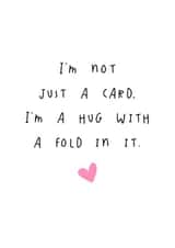 Cute friendship card, sending a hug in hard times. created by Superlush Cards