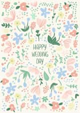 Cute and floral wedding card for marriage created by Valeria Frustaci