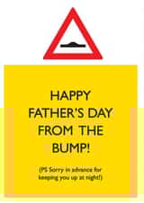 Funny Father's Day Card - From The Bump created by Brainbox Candy