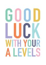 Good Luck - A Level Exams created by Studio 9