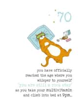 you are still a rock star - 70th birthday - happy birthday - funny birthday created by Dandelion Stationery