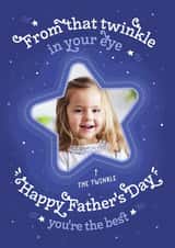 Personalised Father's Day Photo Card created by Little Wishing Cards - Cute Birthday Card - From the Twinkle in Your Eye - Space