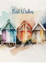 Beach hut Birthday card for the beach lover in your life. created by Digiartbyali 