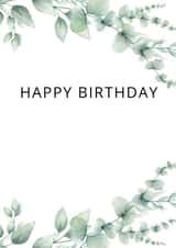 Cute Birthday card with flowers created by Laughable Letters