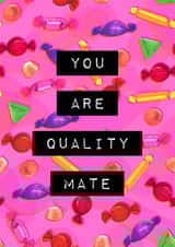 Quality Friends - Appreciation Card - Thank You - I Love You created by davidhydefierce