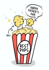 Happy Father's Day to the Best Pops Funny Father's Day Card created by Gobbygifts