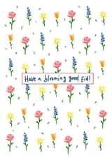 Dainty floral Eid Card for Muslims - Have a blooming good Eid! created by Halima Khanum