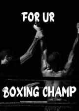 Congratulations on Becoming a Boxing Champion: Knocking Out the Competition! created by Artifice