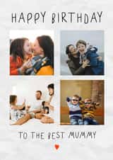Personalised Birthday Photo Card created by @hollielonglanddesigns - Heartfelt Birthday Card - To The Best Mummy