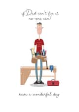 Cheeky dad birthday Card - DIY Dad created by Pink Pig